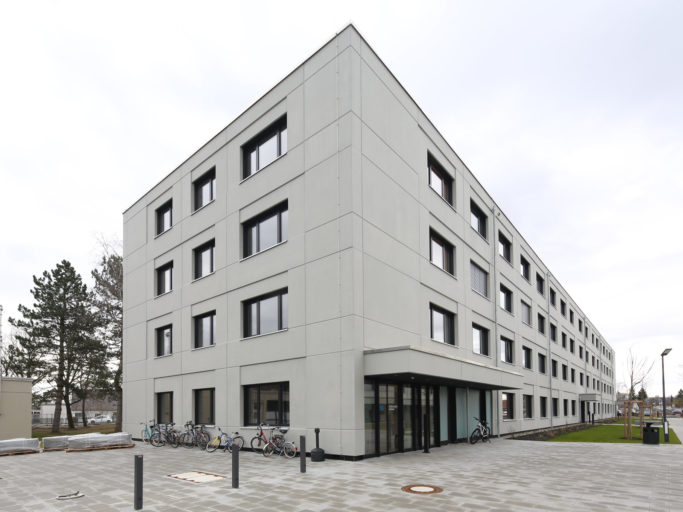 Der Neubau der Bereitschaftspolizei Königsbrunn.