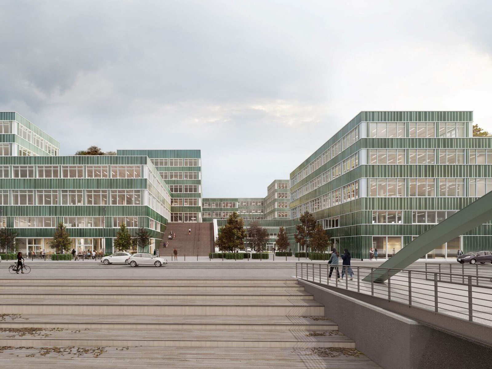 Visualisierung des Bauprojekts BERLIN DECKS, für der Implenia einen weiteren Zuschlag erhalten hat.