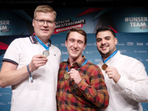 Die Sieger der Deutsche Meisterschaft Bauhandwerk 2024: Estrichleger