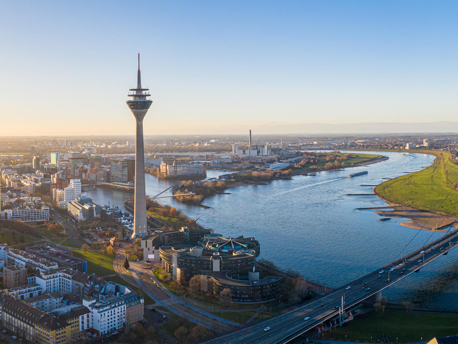 Titelbild zum Beitrag "Städteentwicklung in Nordrhein-Westfalen": Landeshauptstadt Düsseldorf.