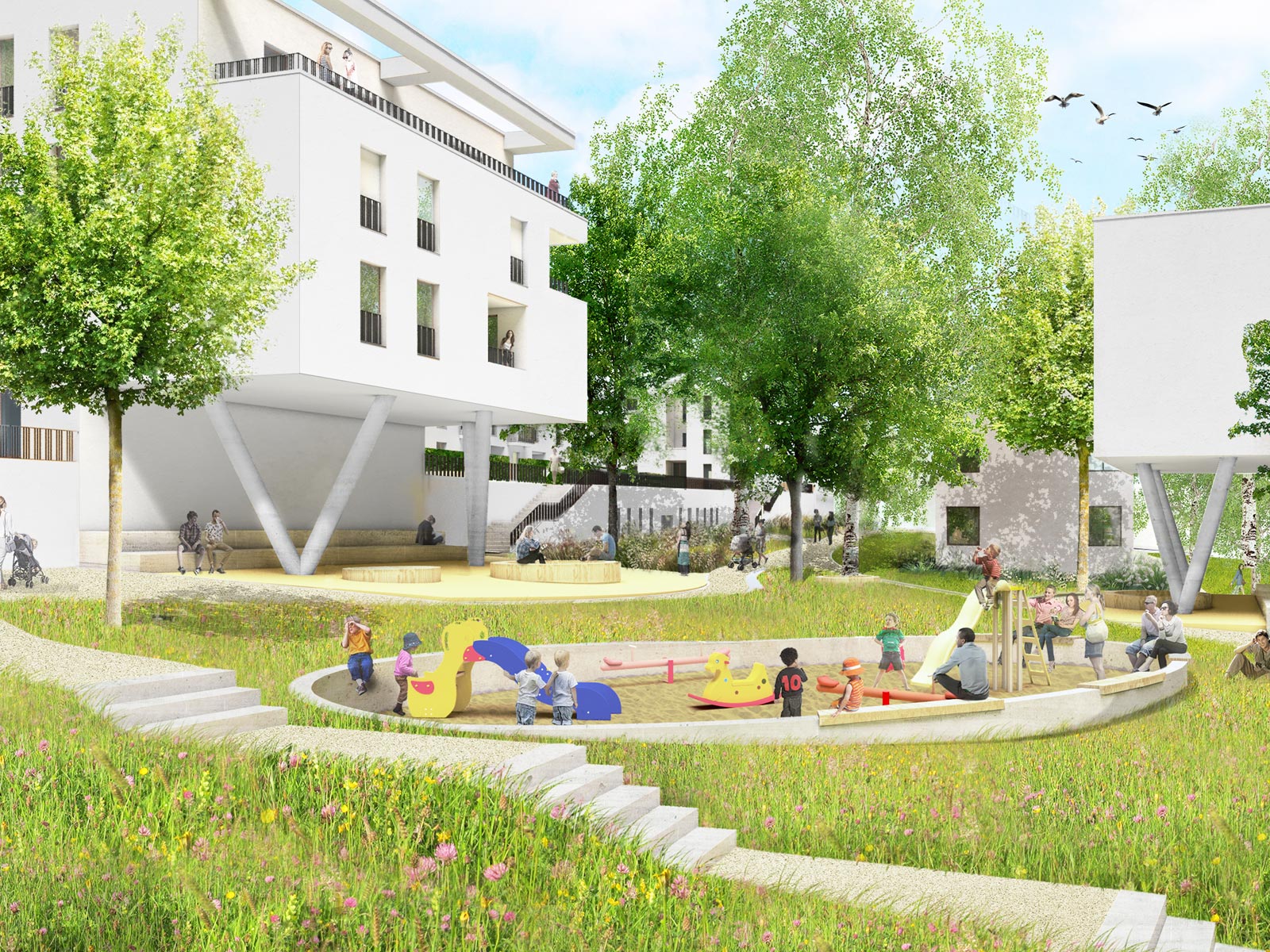 Visualisierung Quartier EliQ in Mülheim an der Ruhr