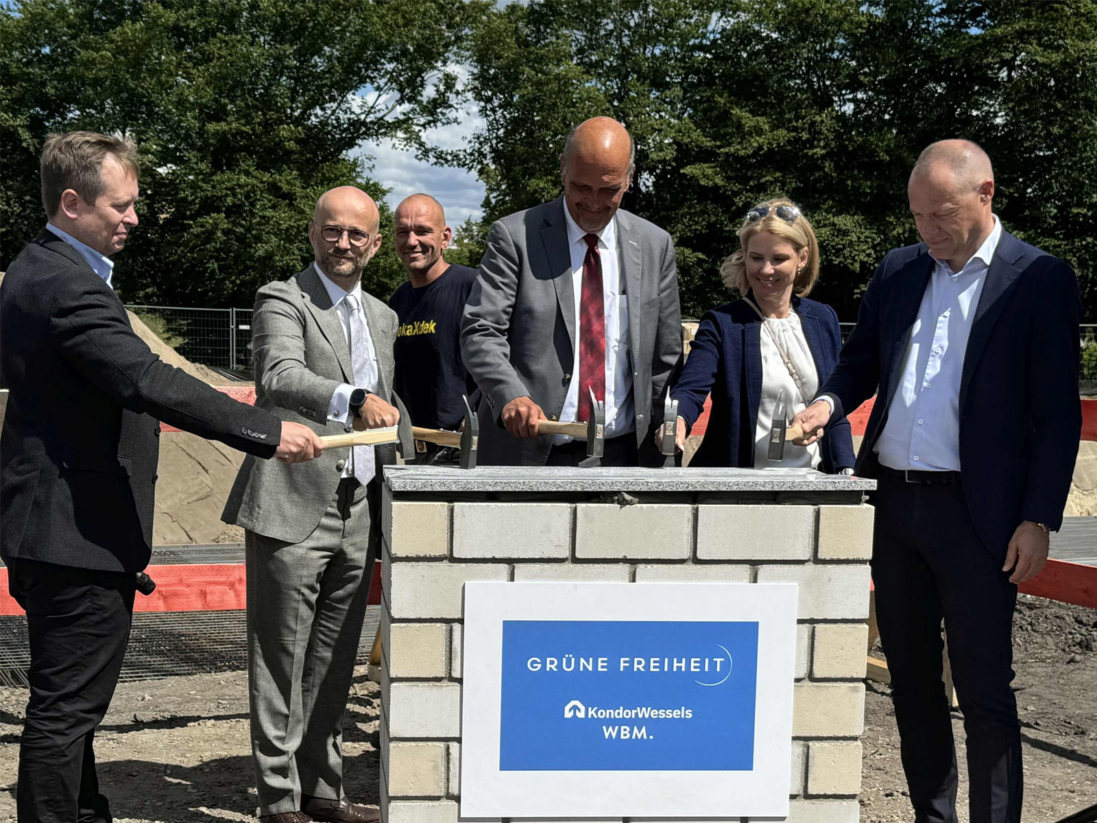 Grundsteinlegung für Neubau "Grüne Freiheit" in Berlin