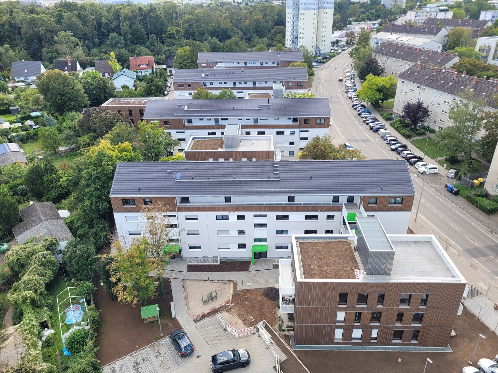 Luftaufnahme: Hessenring in Rüsselsheim