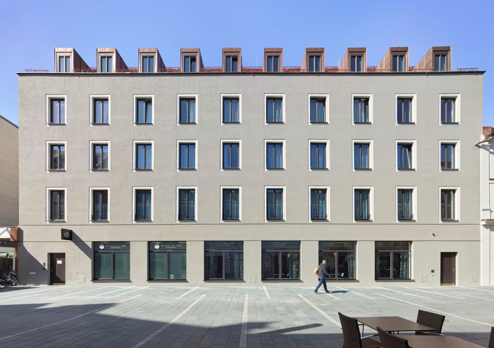 Der Neubau des Hotels ANA Aurel in Regensburg.