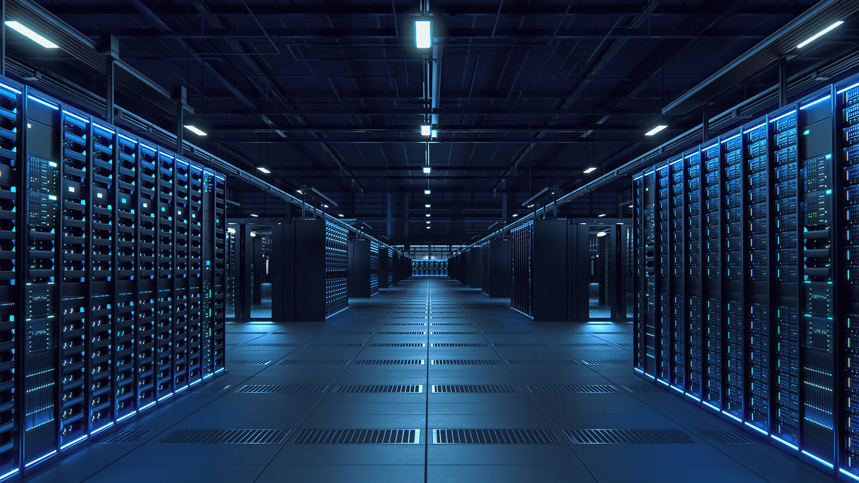 Dunkler Server-Raum