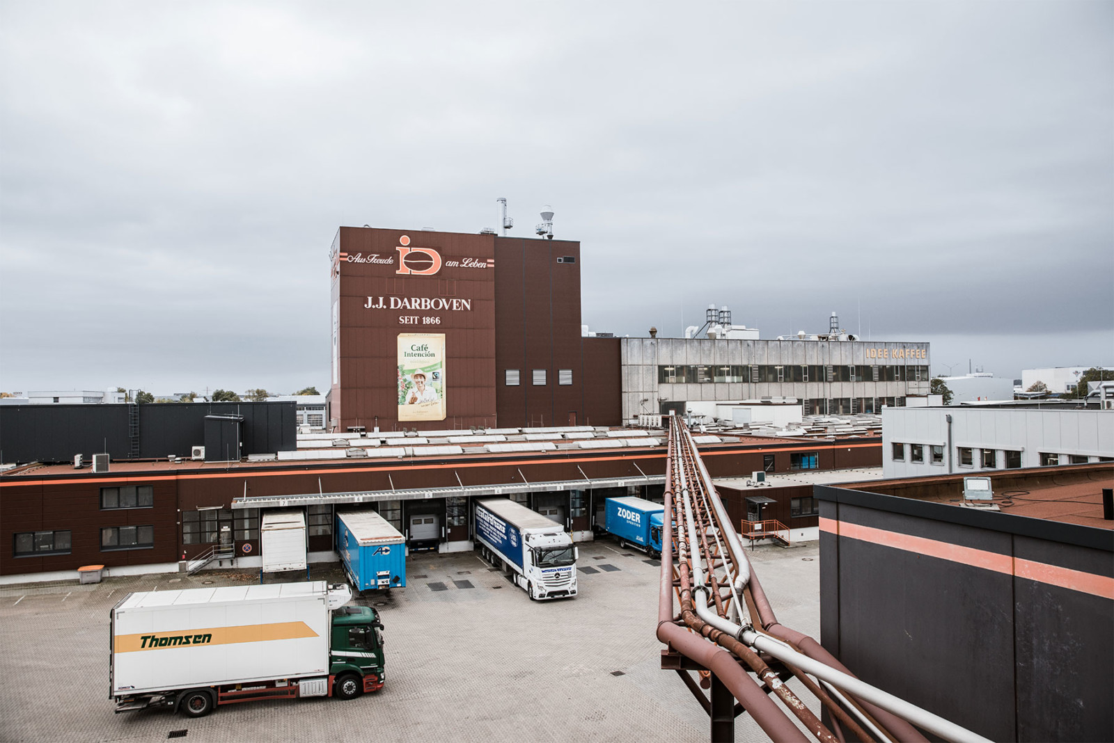 Der Neubau der Kaffeerösterei J.J. Darboven in Hamburg