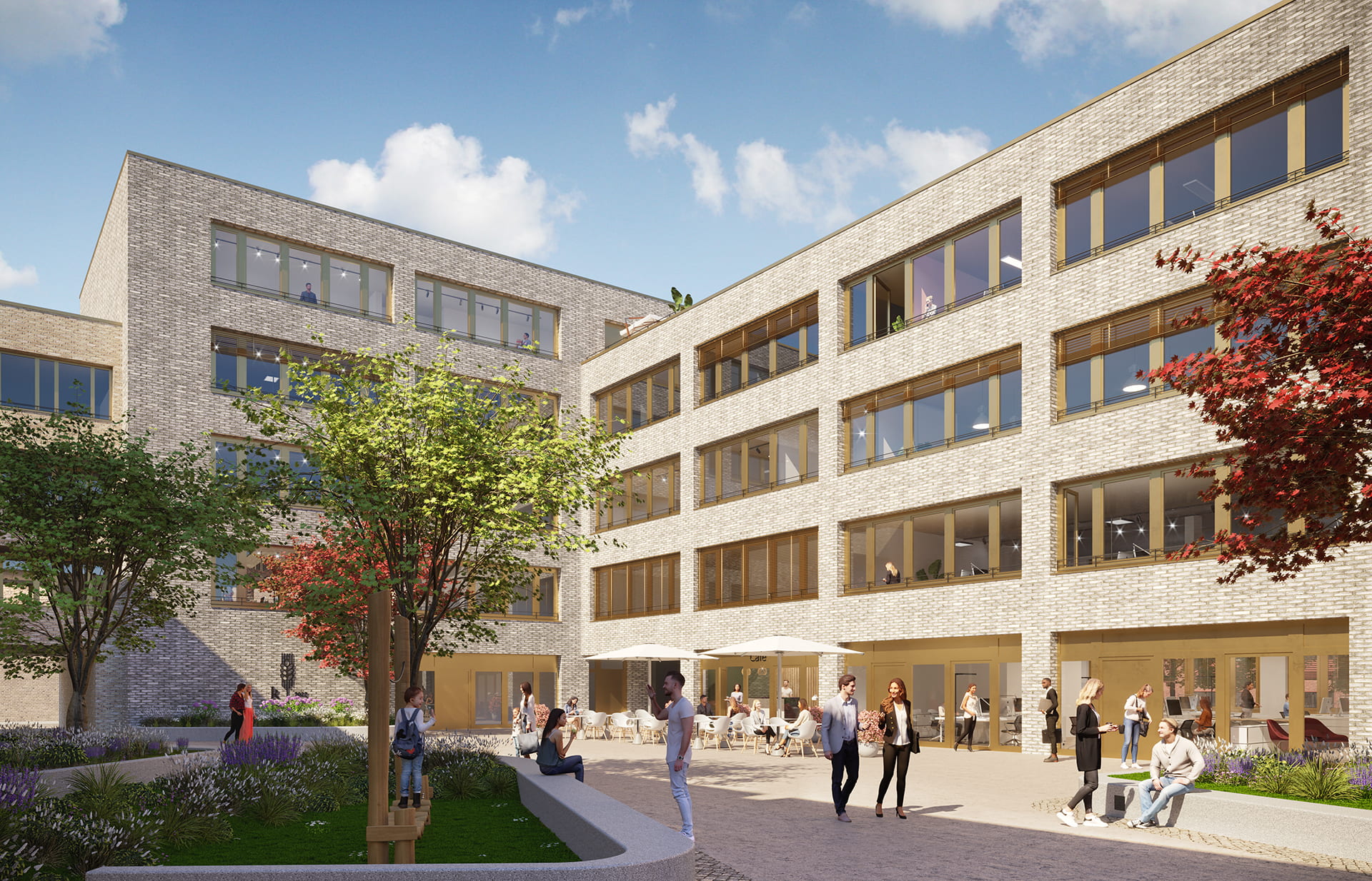 Visualisierung des Kaufmannshof in Mainz.