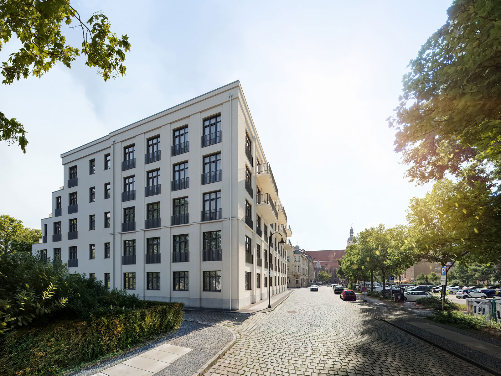Visualisierung des Bauprojekts in der Kreuzgasse 1 in Cottbus