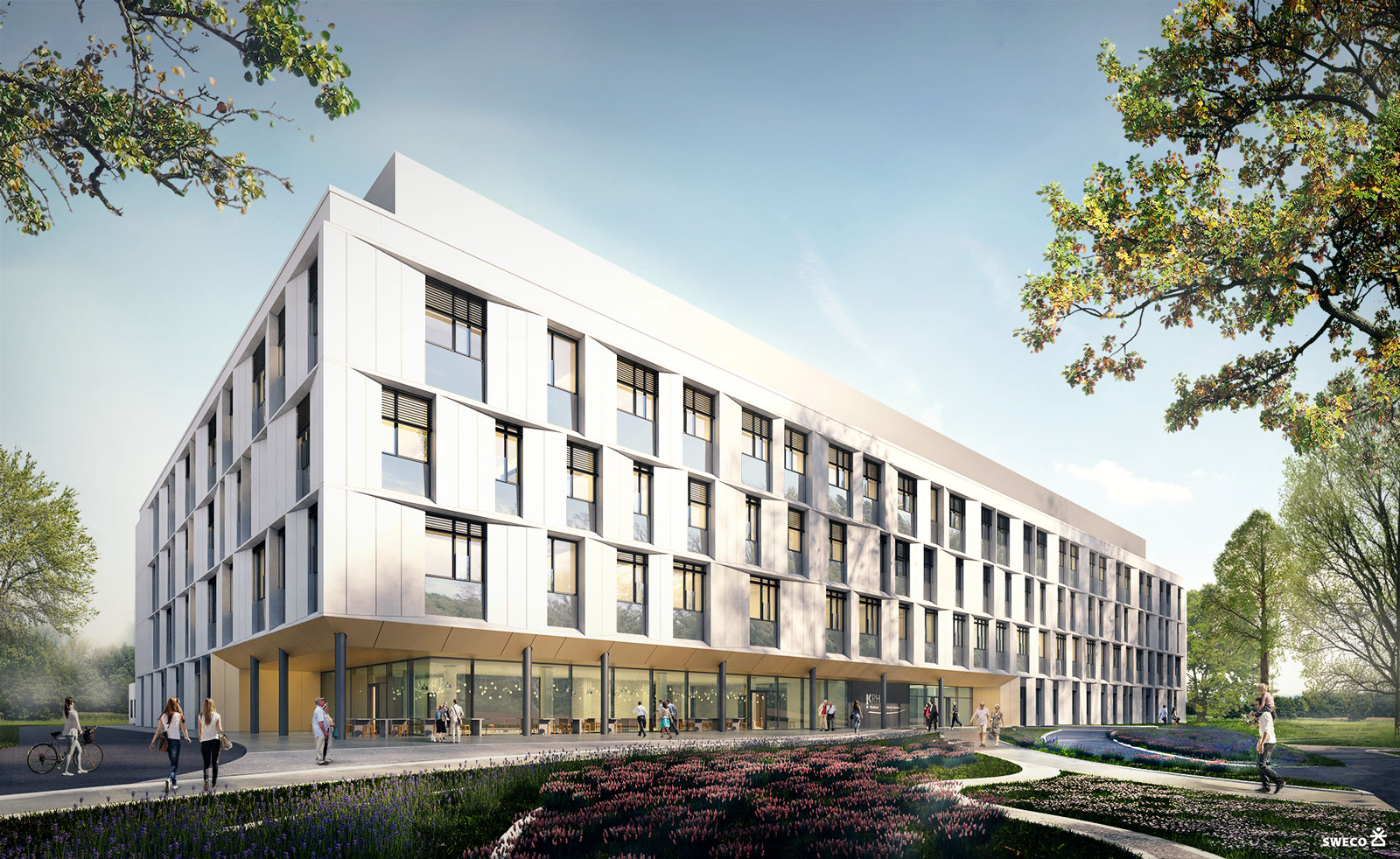 Visu des Bauprojekts: Teilneubau GEH II des KRH Gehrden