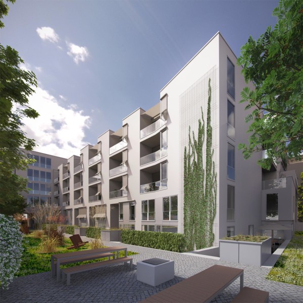 Visualisierung des Gewerbehofs laerke in der Lerchenstraße Hamburg