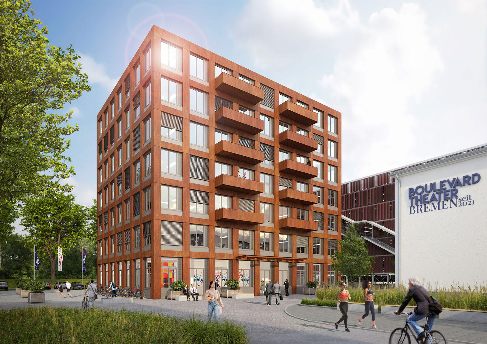Visualisierung des Bauprojekts Lighthouse in Bremen