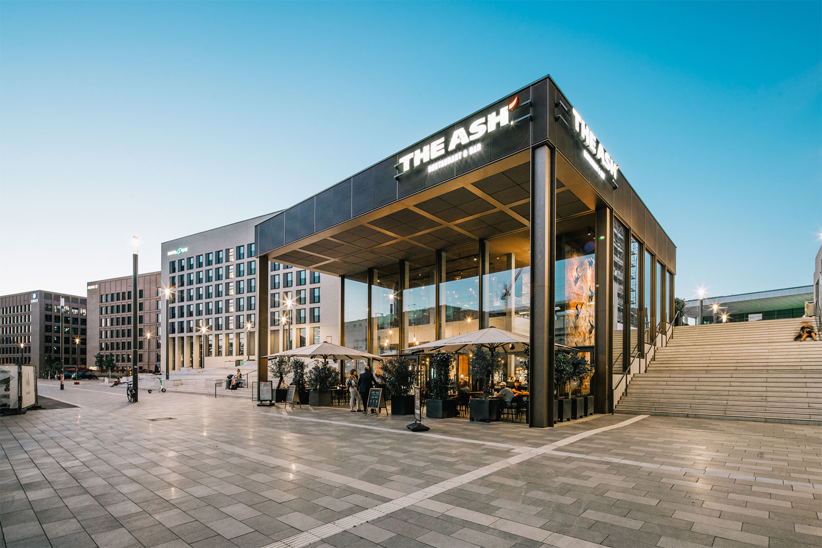Foto vom Messebalkon der MesseCity Köln.