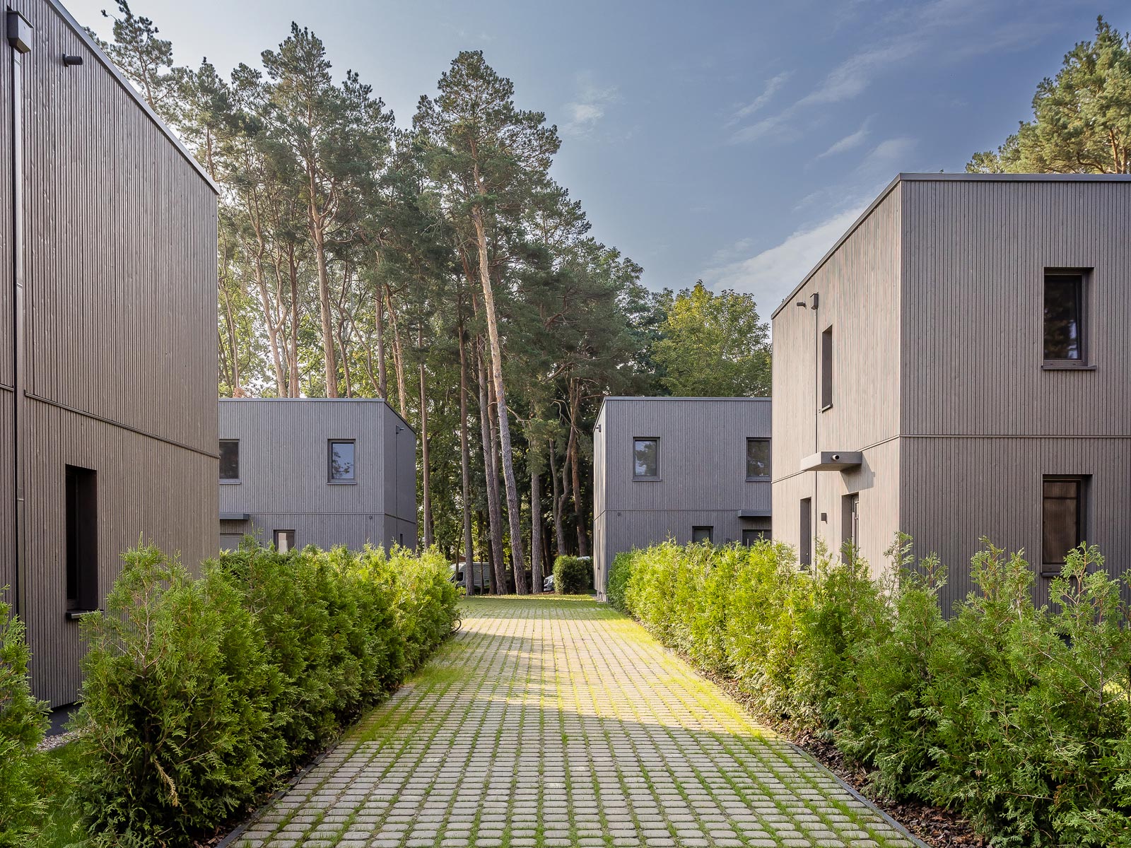 Neubau mehrerer Einfamilienhäuser in der Seestraße in Schwerin bei Berlin.