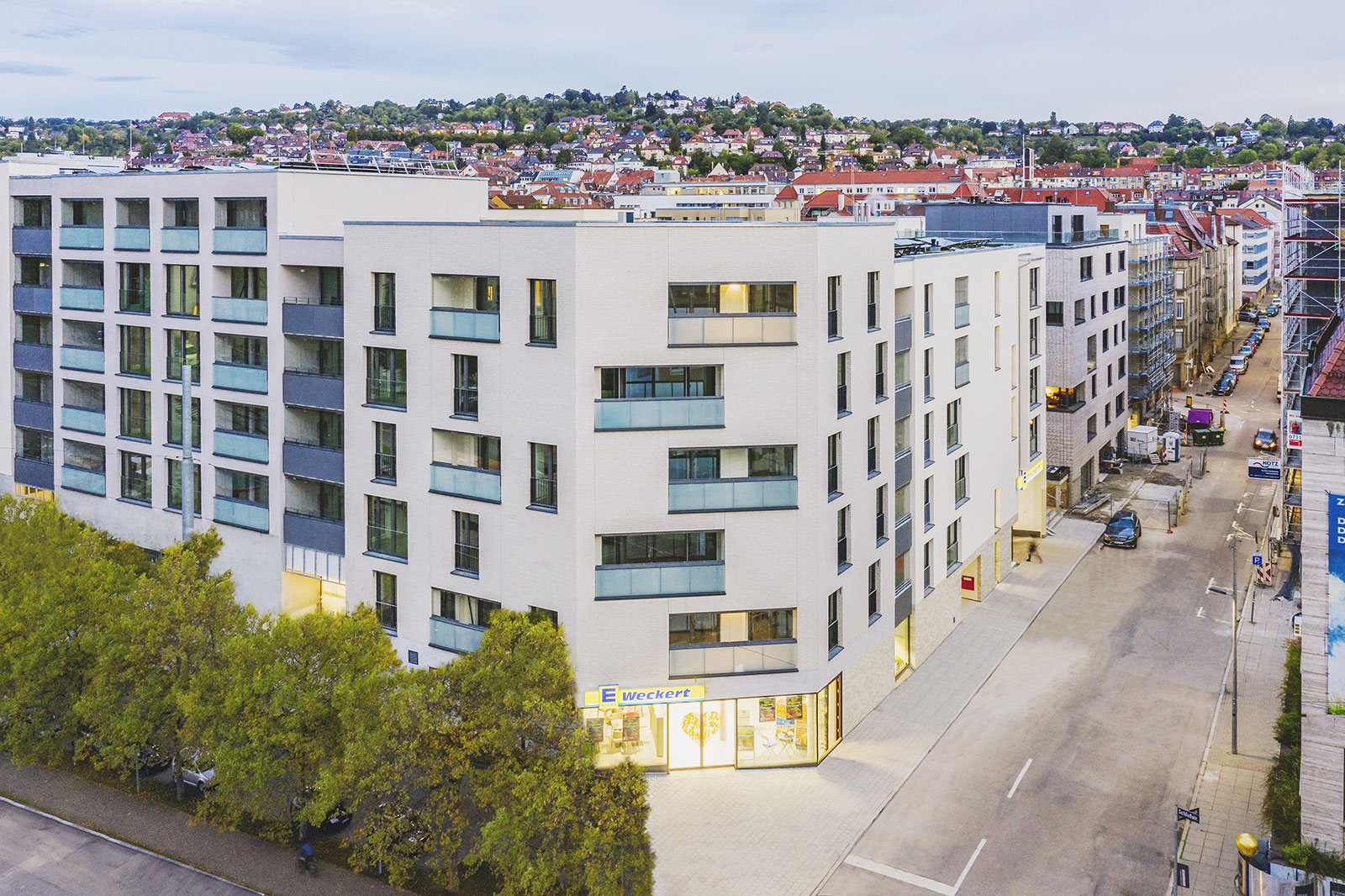 Foto vom Wohnhaus am Wohn- und Geschäftshaus am Olga-Areal Stuttgart
