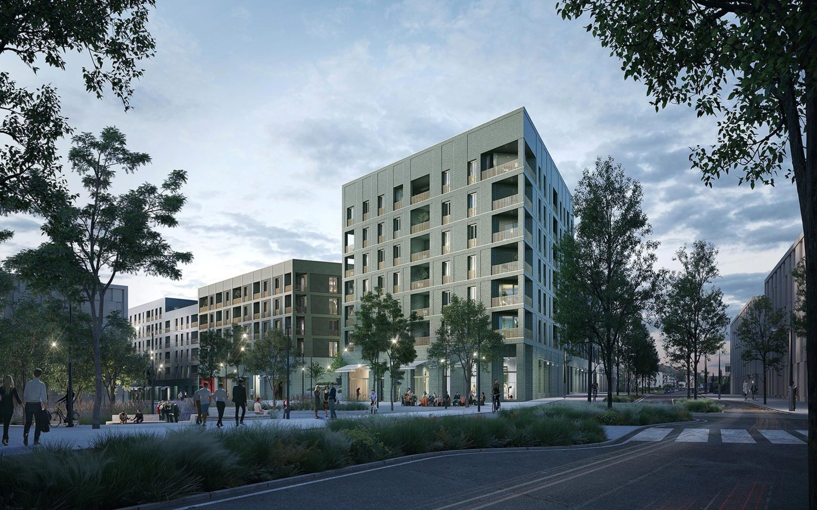 Visualisierung des Projekts Königskinder im Quartier Spinelli Mannheim