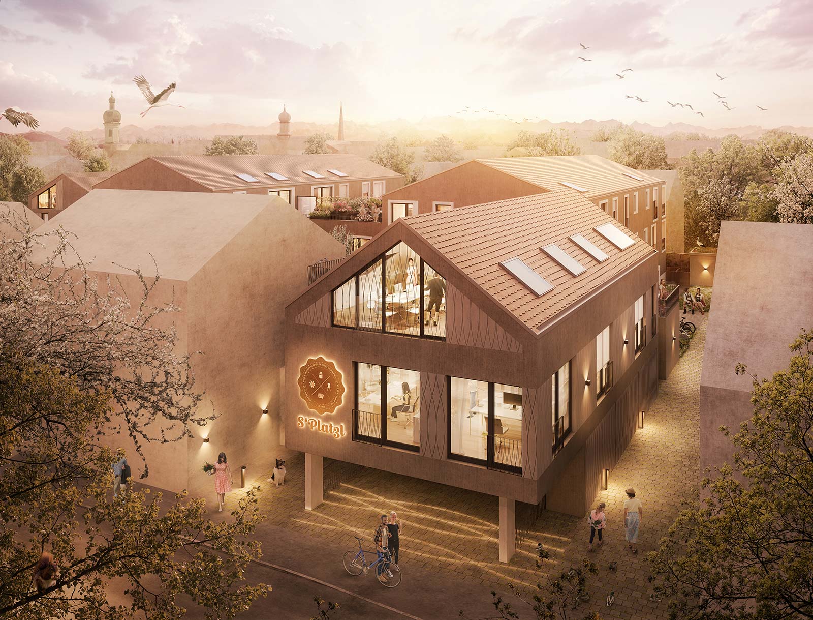 Visualisierung vom Bauprojekt S’Platzl in Grafing