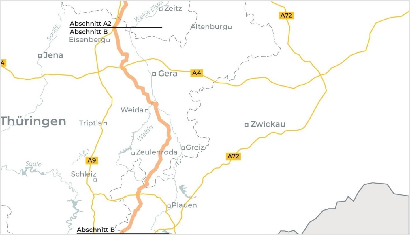 Teilabschnitt B des LüdOstLink, wofür STRABAG einen Auftrag erhalten hat
