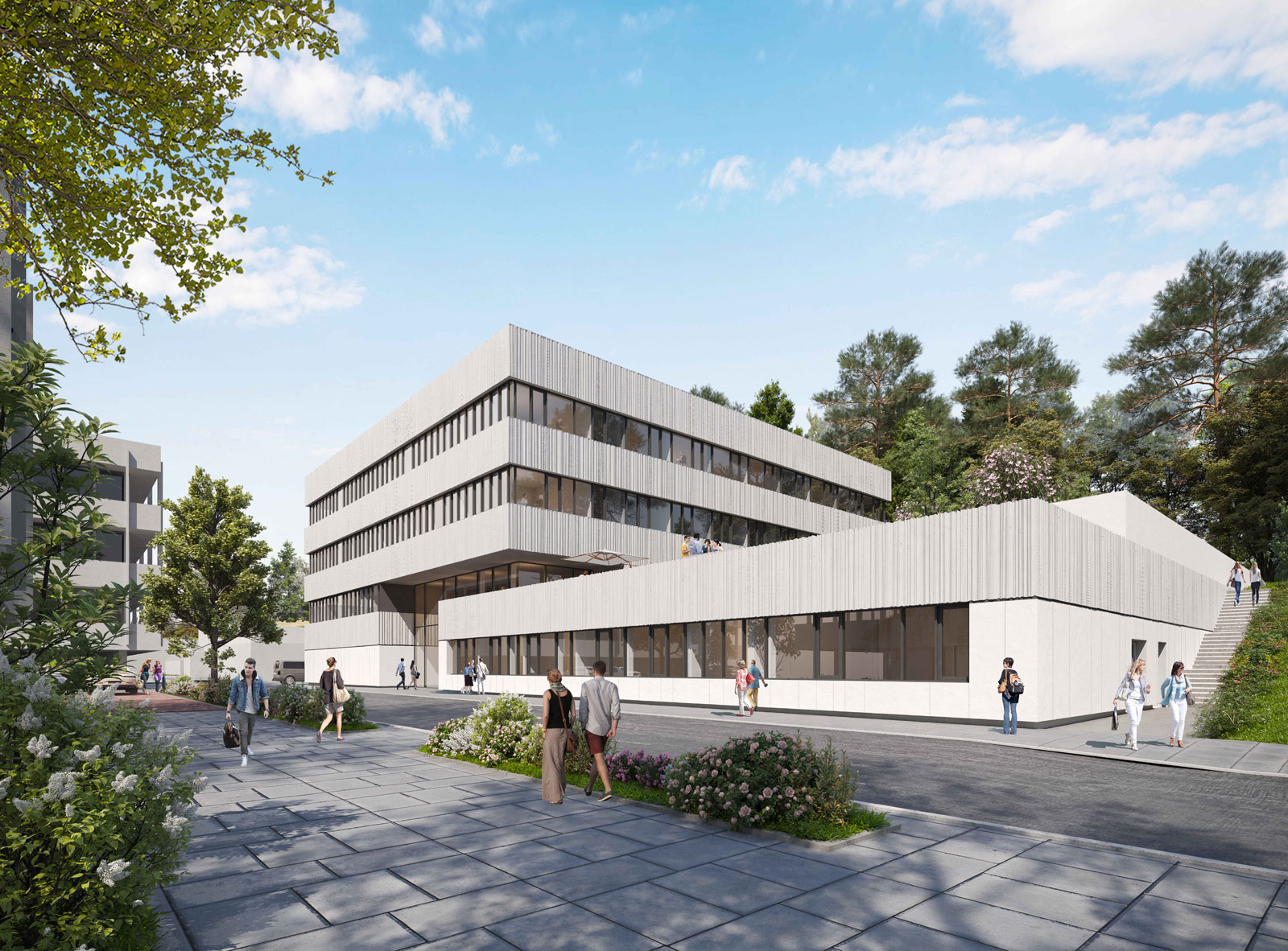 Visualisierung Neubau Turm 7 in Göttingen