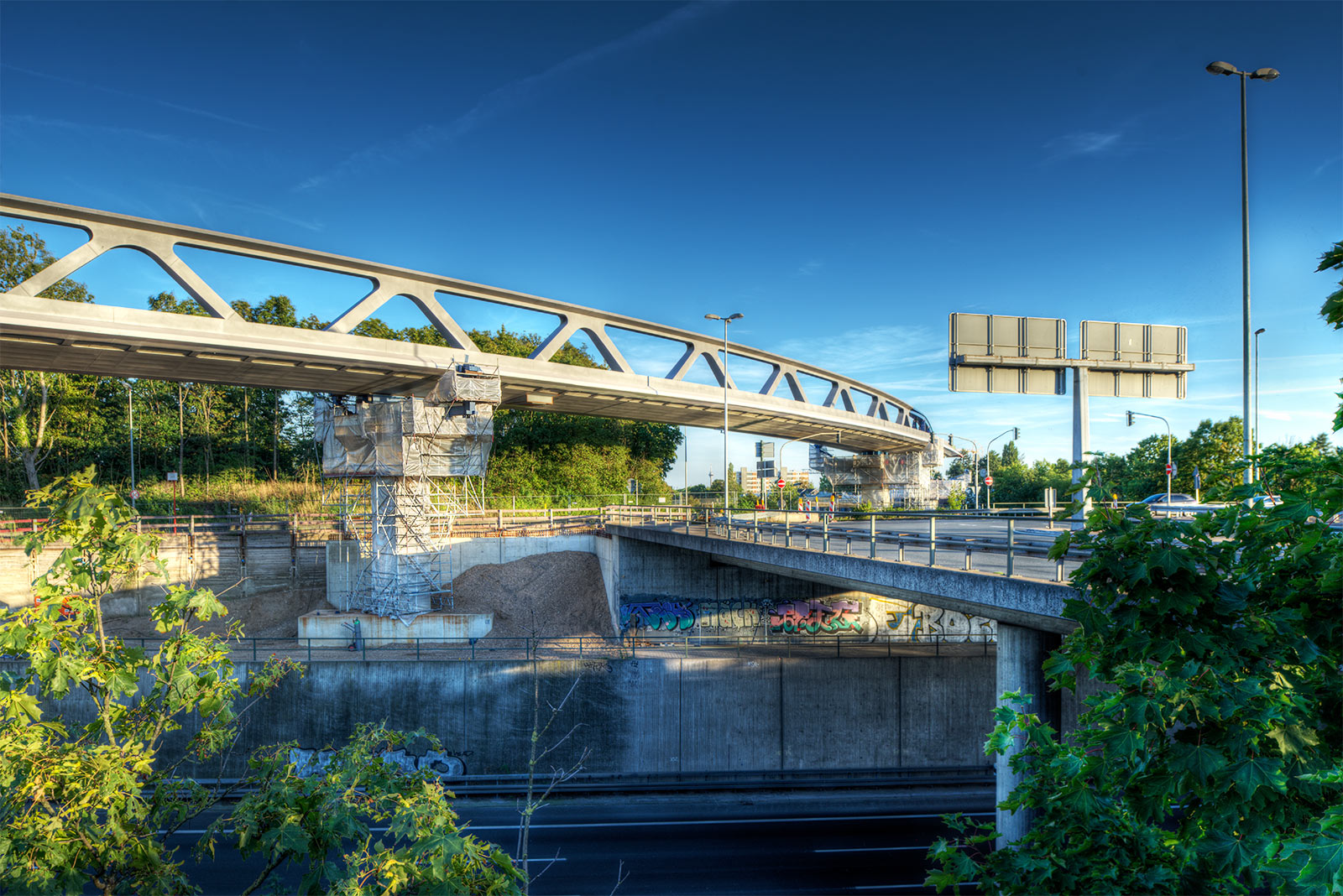 Brückenneubau der U81 in Düsseldorf