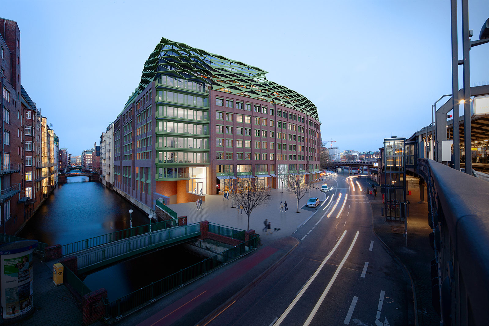 Außenvisualisierung Überseehaus Hamburg