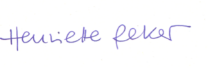 Unterschrift von Henriette Reker.
